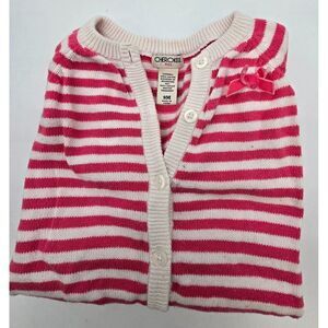 Red & White Striped Button-Up Baby Jumpsuit By Cherokee Baby 9M 100% Cotton